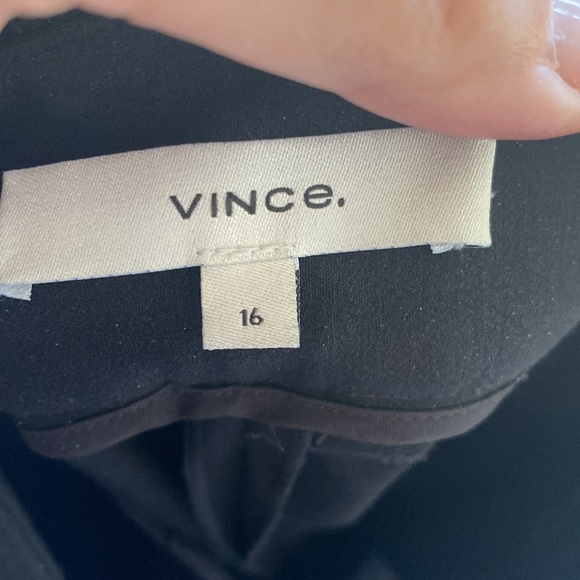 Women’s Vince black cuffed trouser Size 16 slightly cropped 10% elastane - Picture 7 of 8